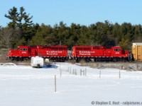 With two still new looking ECO's on the point, T69 is making track speed on the Galt sub on this  crisp and cold beautiful winters day.