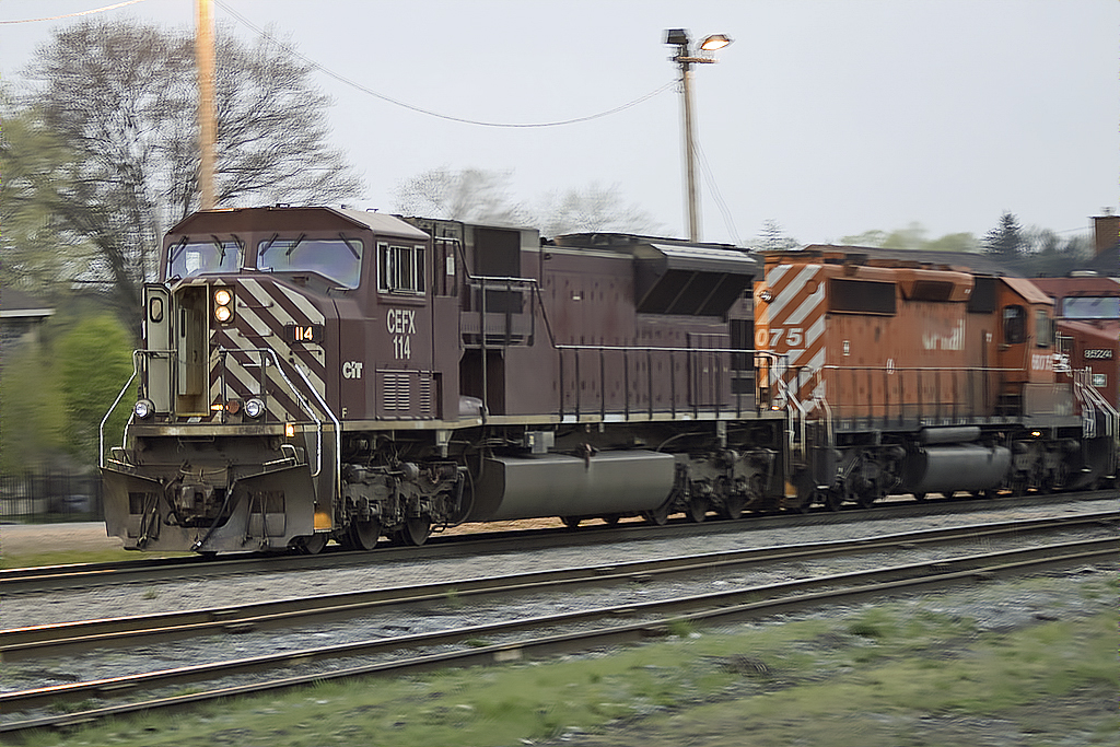 Eastbound just after dust.....