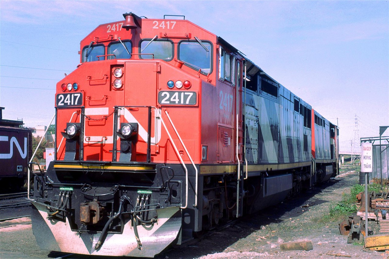 Apparently, we did go to Fairview Shops in Halifax. I do not recall what the roundhouse and turntable situation were though.
A couple Dash 8-40CW's were in attendance. Note the sag in the frames. They appear to have been built that way.