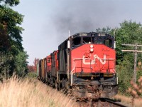 This is the same power that we saw about 24 hours previous at Dartmouth's waterfront yard. It is now heading back towards Halifax/Dartmouth. I wonder how far west it went in between sightings.