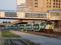 Long before it was ever thought that Metrolinx logos and colours would ever adorn the fleet, there was a time when every consist matched, from engine to cab car. With its years in GO service numbered, 551 would depart before ever having the chance to be part of a Metrolinx consist, instead living out the rest of its career in Montreal and North Carolina. 