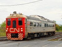 RDC BUDD CN-1501  CN test track evaluation systems came from Southwark Yard going Montréal direction 