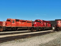 Sadly this combination of paint schemes will be very hard to get together anymore if at all. CP Rail action red, current Canadian Pacific bright red scheme and ST.Lawrence & Hudson.