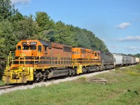 GEXR train climbs the grade west of Kitchener in the mid-afternoon.