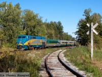 45 passes the siding for Rohm & Haas Chemicals on its way to Toronto Union Station. The siding connects to one of the very few rail-served customers left between Toronto and Oshawa. By comparison, there remain far more active connections between Toronto and Hamilton.