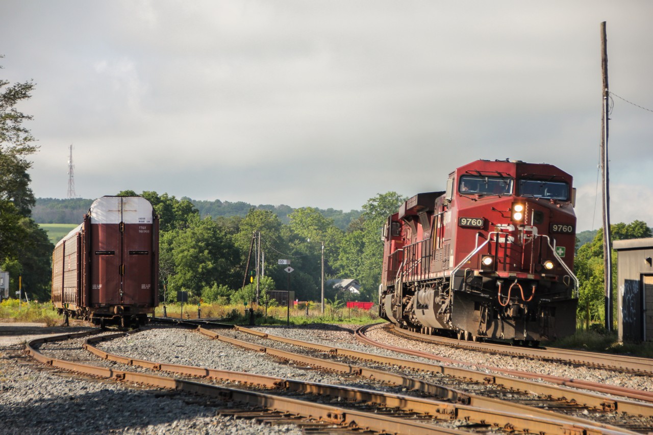 9760 east rolls into Woodstock, where it will lift the three autos in the far left of the shot.