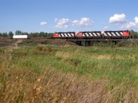 Another new train to me, #216 was a double stack intermodal that was likely running behind schedule as I would seldom see it.