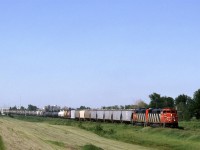 #510 was a regular train out of Calder/Walker Yard to the Beamer Spur off the Vegreville Sub just west of Fort Saskatchewan. It, likely went to the Fort Saskatchewan Scotford Yard because it appears to have potash, or perhaps phosphate cars for the Sherritt fertilizer plant, and a few grain cars for some reason that likely does not involve the chemical plants. At the end of the day, it would return as 511, I believe.