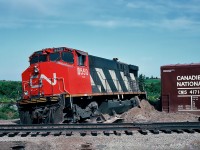 Derailment of CN MLW M-420(W) 3550 near Mont-Joli, Quebec August 16, 1992