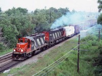  CN GMD GP9u 4008 with MLW M-636 2333.