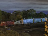 CP T15 getting ready to depart Lambton Yard bound for Toronto Yard.