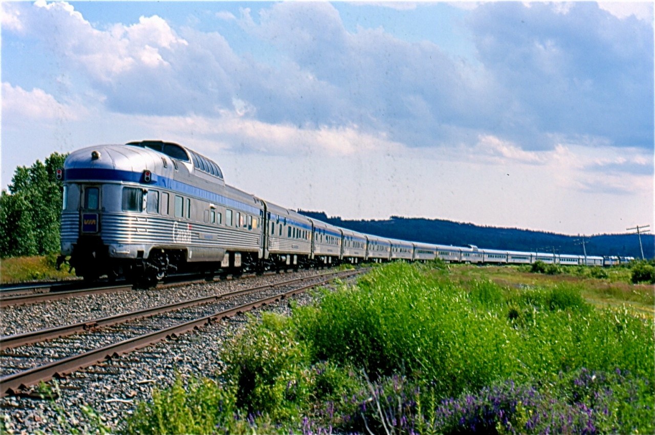 In 2002 a good friend and I decided to take a two week trip exploring the railroads and lighthouses of Eastern Canada and the United States. While Sackville NB is certainly not a hot bed of train traffic it was a place we had to see considering it's one time importance to the rail traffic heading to P.E.I. Sadly the 1980s claimed the rails across P.E.I. and the line from the mainline at Sackville to the dock at cape Tormentine was lifted then as well. Leaving the Cape a virtual ghost town after the new bridge was built.
Back in 2002 only a couple of rusty tracks remained in the one time bustling yard at Sackville. We waited that day for VIA train #15 "The Ocean" to arrive at Sackville admiring its stainless steel consist as it departed passing the abandoned yard.