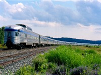 In 2002 a good friend and I decided to take a two week trip exploring the railroads and lighthouses of Eastern Canada and the United States. While Sackville NB is certainly not a hot bed of train traffic it was a place we had to see considering it's one time importance to the rail traffic heading to P.E.I. Sadly the 1980s claimed the rails across P.E.I. and the line from the mainline at Sackville to the dock at cape Tormentine was lifted then as well. Leaving the Cape a virtual ghost town after the new bridge was built.
Back in 2002 only a couple of rusty tracks remained in the one time bustling yard at Sackville. We waited that day for VIA train #15 "The Ocean" to arrive at Sackville admiring its stainless steel consist as it departed passing the abandoned yard. 
