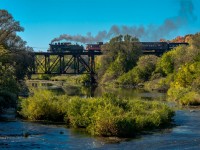 No.9 as seen crossing the St. Jacobs bridge.