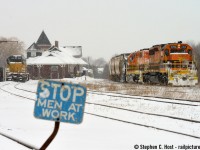 <b>Sad news</b> Reports from Goderich media that the Goderich CNR station has suffered a major fire with all Goderich fire companies responding on October 20 2016. In recent years this building was vacant and for sale, but by winter 2016 a Media company had moved in who create content for broadcast television - a really neat company who happily gave me a tour of the interior. The Goderich-Exeter Railway also used this station as their base of operations until that was moved to Stratford sometime around 2000 probably when the Guelph sub lease occurred. The last regular service passenger trains here were in 1970. If anyone has more reports on what happened, please comment below. <br><br>