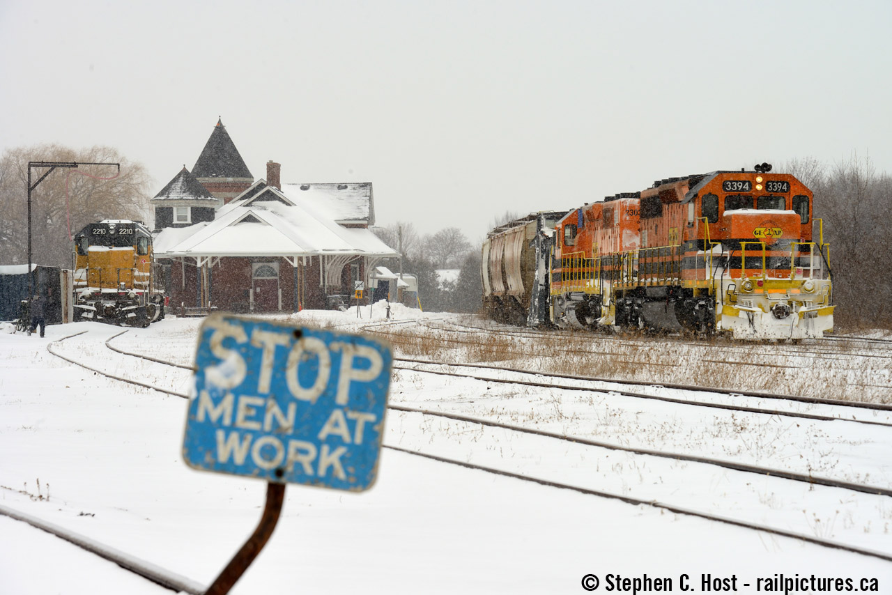 Sad news Reports from Goderich media that the Goderich CNR station has suffered a major fire with all Goderich fire companies responding on October 20 2016. In recent years this building was vacant and for sale, but by winter 2016 a Media company had moved in who create content for broadcast television - a really neat company who happily gave me a tour of the interior. The Goderich-Exeter Railway also used this station as their base of operations until that was moved to Stratford sometime around 2000 probably when the Guelph sub lease occurred. The last regular service passenger trains here were in 1970. If anyone has more media reports on what happened, please link below.