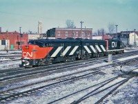 CN Rail MLW FA-2 9424, FB-2 9437 and GMD GP9 4474.
