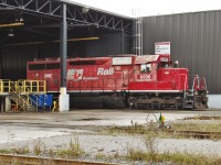 Ex SOO and CP #6411 an SD40 built in 1969 gets its final inspection to travel on it's way to a recycling company for scrap.