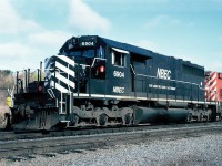 New Brunswick East Coast Railway GMD SD40 6904 at Carlo, New Brunswick Oct. 22, 2000