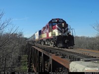   OSR made first run on the CN Cayuga Sub to store empty tank cars in the Yard at Aylmer