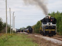 LDS 0179 switches tank cars in the CF Industries (former Terra Chemical) yard north of Sombra. This facility used to be switched by both CSX and CN but today freight is handled exclusively by CN, although CSX did bring in a handful of steel loads on flatbeds last year. Taken on private property with permission.