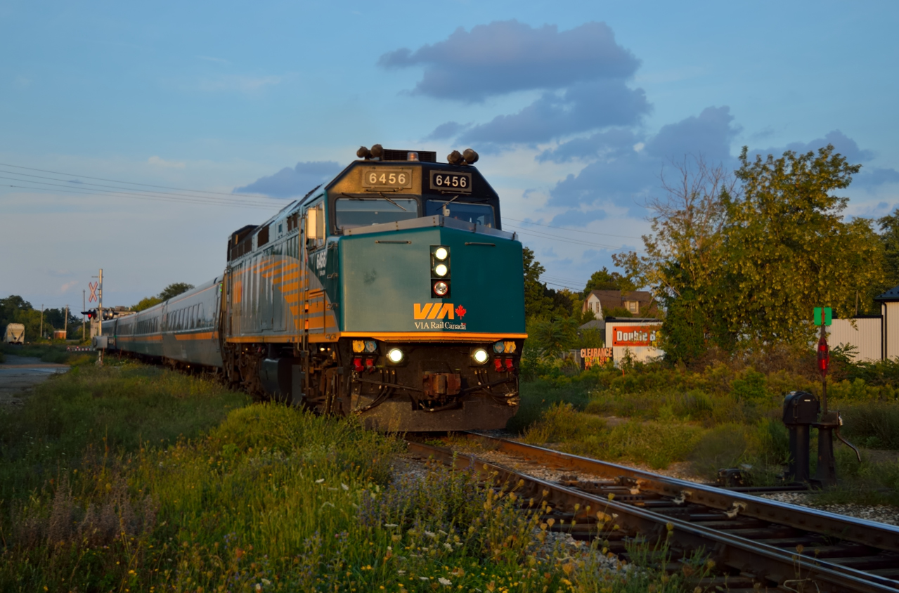 Ah...summer nights...the warm breeze...the long sunlight...and a train.  The perfect way to end the day.