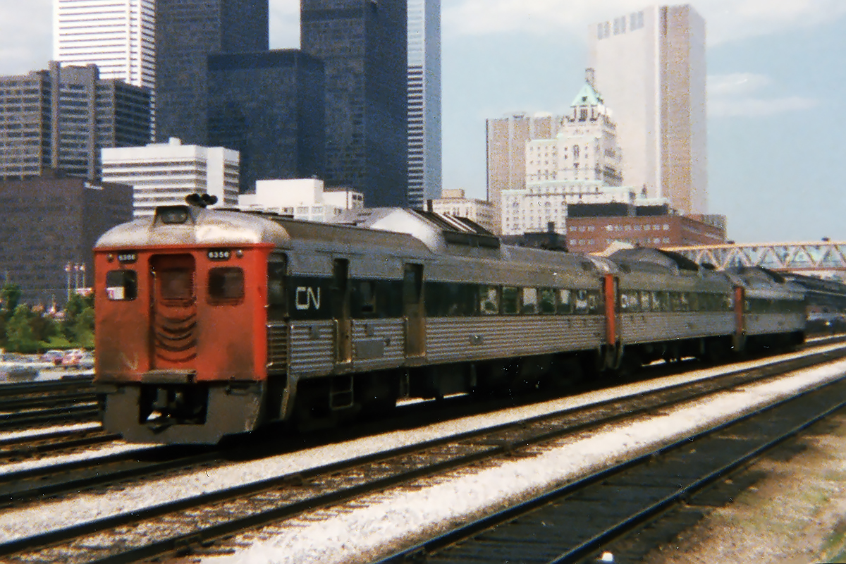 One of CN's and eventually VIA's 5 daily return trips to London via the Weston/Halton/Guelph Subs starts its trip. Looking back to my career, I did one of those runs for VIA with 6 Budds; probably on a Friday or Sunday when passenger trains still had a little volume.