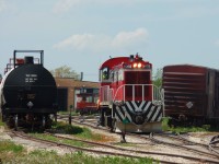 GWWD 202 runs light through the yard towards the engine house to finish a hard day of word after returning from the Deacon Water Treatment Plant and the CN Interchange.