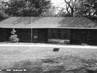 After 48 years of railway service the Newbury station was closed by the CN. After it's closure, all was not lost. The plaque that is visible between the flag pole and the express doors - tells the story:
<br>
<br>
" This building was constructed in 1918 by the Canadian National Railway in the Village of Newbury and operated until 1966. In 1969, the building was generously donated to the Sydenham Valley Conservation Authority for use as a Nature House and Workshop at the A.W. Campbell Conservation Area by the Village of Newbury."
<br>
<br>
Guess you could say it was a sign of the times, as my most recent visit this past weekend of December 3rd found nothing but a pile of dirt. Hoping for the best, but dreading the worst...I did some research when I arrived home. Sure enough - from a board meeting of the Conservation Authority, it was approved for demolition as of January 2016. Reasons cited were in the end monetary, but overall the A.W. Conservation Authority had no further use for it.
<br>
<br>
Not bad of an afterlife, after being closed by the railway in 1966 - here we are 50 years later reflecting on the after thoughts of what truly could have been...