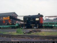 Freshly overhauled in the St Thomas MCRR Shop 150 Ton Derrick PC 50125 waits for its first assignment which will come almost a year from now on April 1973. http://www.railpictures.ca/?attachment_id=27612