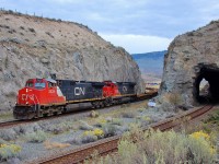 Cn nos.2634&2132 bring a westbound mixed freight through the cutting at Kissick and greet the photographer with a friendly serenade on the horn.