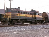 One of the early diesels on the ONR, RS-3 1306, is shown here working around the yard at North Bay in behind the shop back in the days when railfan wandering (after asking permission) was tolerated. This MLW product, according to CTG was built in 1951, retired from the ONR in 1985 and eventually scrapped in 1997. The RS-3 was a favourite of mine. HAPPY NEW YEAR 2017 TO ALL WHO ENJOY RAILPICTURES.CA.