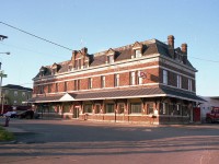 This majestic former CN Island Station/Headquarters building still stands at the corner of Weymouth and Water Sts on the east side of Charlottetown. It has had various occupants since the CN pulled out back in 1989, and currently houses the WCB for the Island. One thing about PEI, they may have lost their railway, but they have preserved a considerable number of historical stations for one purpose or another..........