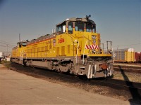 Parked at the yard office spur track back in May 2007 was a CAD Rail built Railpower RP20GE. This was built from a former General Electric B23-7 ex UP #158