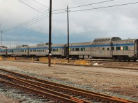 Four VIA Rail Skyline Dome Cars showed up at Agincourt. #'s 8501 8510 8512 & 8503. They have since left the yard. 