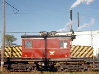 Cornwall Street Railway electric freight motor 17 (former Grand River Railway 230 acquired by the CSR in 1962, originally built by Balwdwin-Westinghouse in 1930 as Salt Lake and Utah RR 106) is seen here in 1967. CN acquired the electrified CSR in 1971 and converted it to diesel operations, but freight motor 17 was saved and today resides on display at Ninth St. West and Brookdale Ave., near the Ontario Travel Bureau.<br><br><i>(Geotagged location not exact).</i>