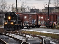 With speculation running high on what Trillium plans to do with their ALCOS, I thought it'd be a good time to go catch the Trillium again, just incase the rumors are true. While getting in location for this shot, I noticed that a ton of tracks from the old yard were still in place, probably last used in the 80's. Once a busy part of the railway, branching off the Lakeshore Spur, and the Grantham Spur, both famed lines in their prime known for street running and servicing unique locations. Now, this line sits very quiet when the Trillium isn't servicing it. These tracks date back to the days of NS&T, Niagara's famed Street Car service which ended in 1959. 