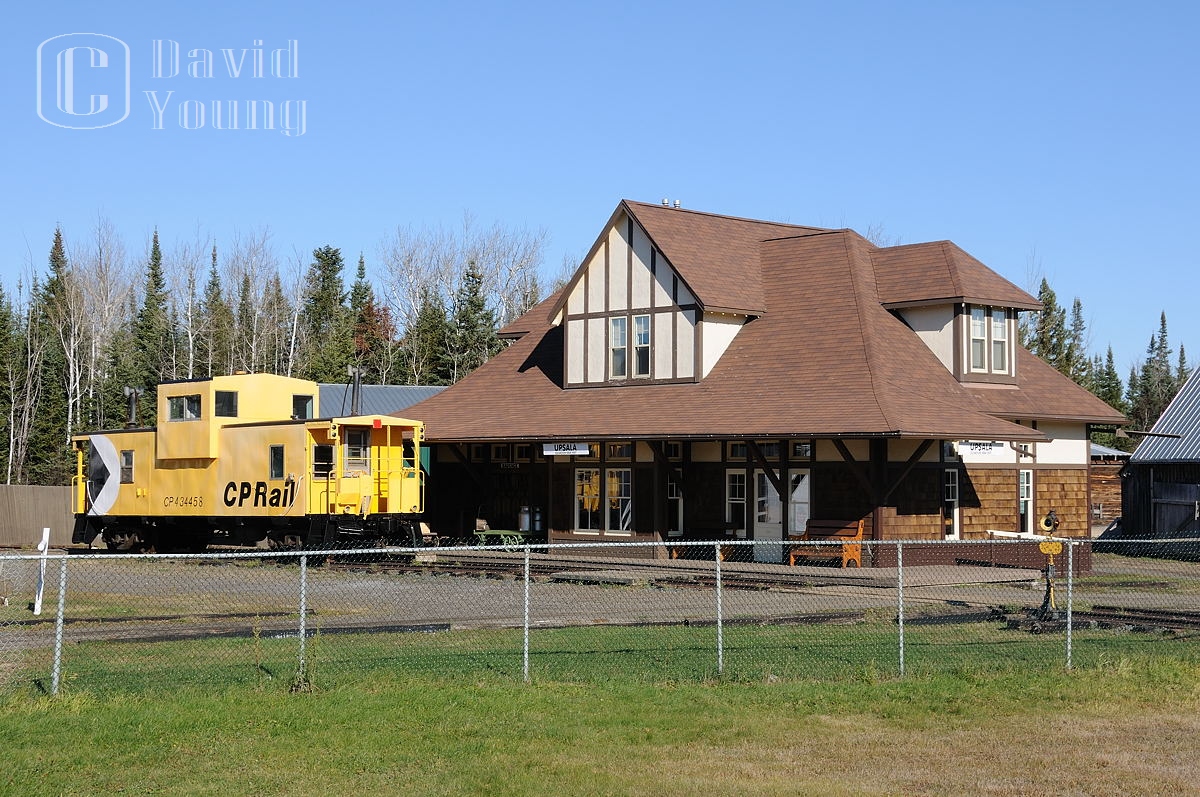 One for Mr. Mooney and the other station lovers out there. Now relocated south of Thunder Bay just off Hwy 61 at the Founder's Museum and Pioneer Village, the old CP Upsala station survives next to the ugliest choice of yellow for CP van 434458.