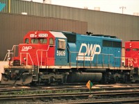 Here is ex Grand Trunk Western SD40 built in 1969 and wearing the lettering of the Duluth Winnipeg & Pacific.