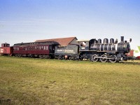 Currently this 0-6-0 sits in the Western Development Park at Saskatoon as CP 2166, it's original number from when it was built back in 1905. It became CP 6166,then Manitoba & Saskatchewan Coal 6166 (as pictured), then Western Development Museum 6166 and now is back to CP 2166; having moved from North Battleford where I photographed it sometime in between. These museum parks are really something; four of them around the province and all well worth the visit. Now I am wondering, since it has been 40 years since I have seen this locomotive, if anyone has some photos to share of it at its new location and  new paint.