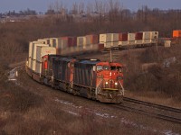 CN 149 rolls through Bowmanville with a foamer-friendly leader.