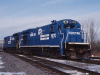 Conrail's local waits at Adirondack Jct with a pair of B23-7s.