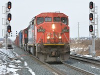 Without much time to spare I was able to get in position for the shot. I was originally not going to shoot the train since I didn't prefer the location, however once I saw the leader, I quickly changed my mind and this is what resulted