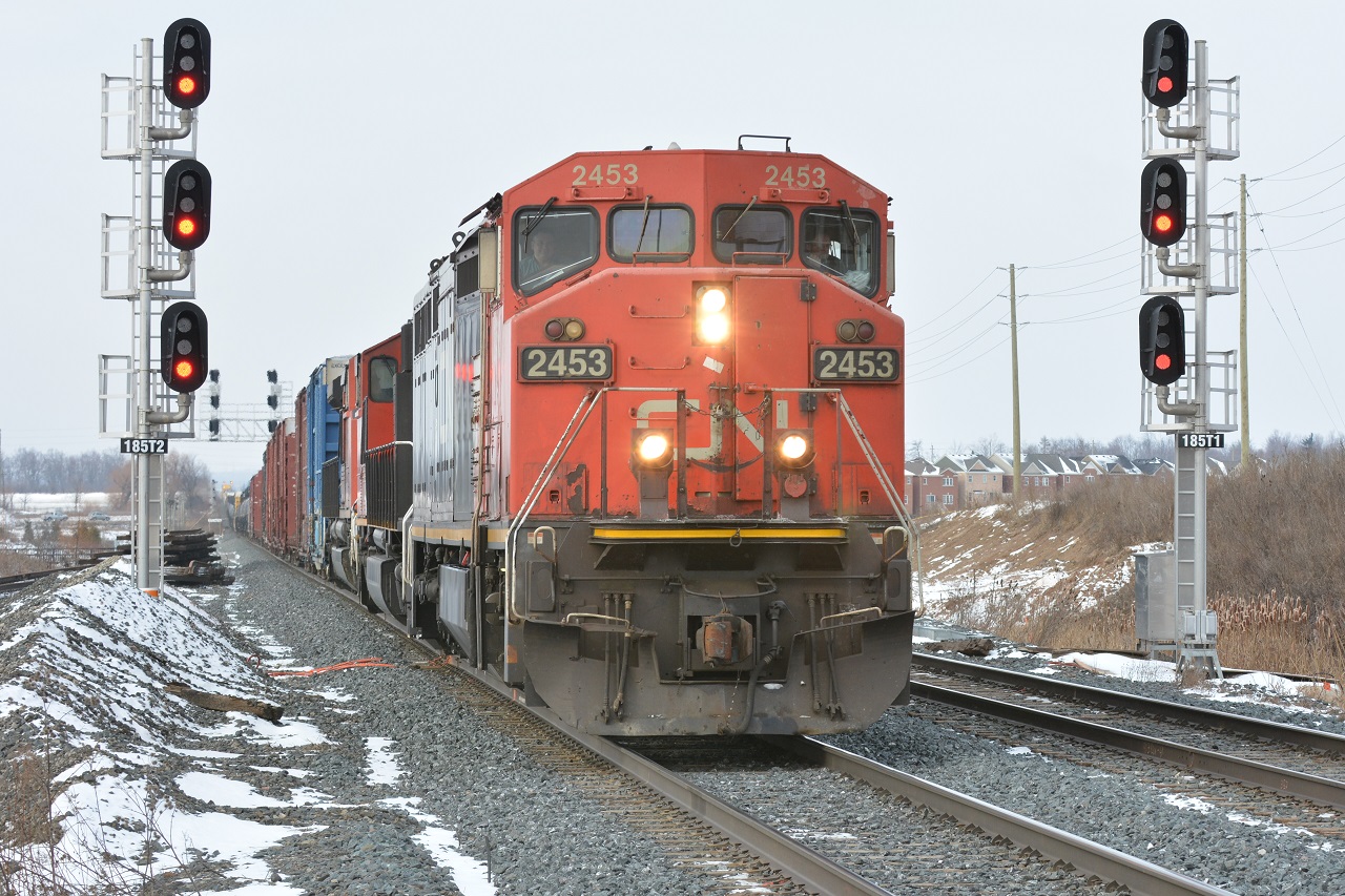 Without much time to spare I was able to get in position for the shot. I was originally not going to shoot the train since I didn't prefer the location, however once I saw the leader, I quickly changed my mind and this is what resulted