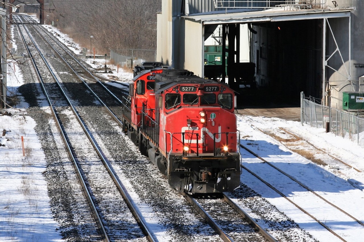 Going through my digital files I saw this photo had (1) in the description as it was the first digital shot I ever took. Looking back, the funny thing was that it wasn’t even an actual train. It was of just the light power of #583 with SD40-2(W) 5277 and GP9RM 7081 as it slowly rolled through Woodstock. The crew would eventually tie the units down on the Woodstock back-track and wait for several trains to clear before continuing their eastward journey.