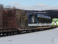 New equipment from Bombardier Transportation in Thunder Bay, ON travels east for Waterloo, ON/Obico, ON