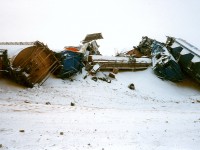  Train Wreck at Young Saskatchewan Canada 1975