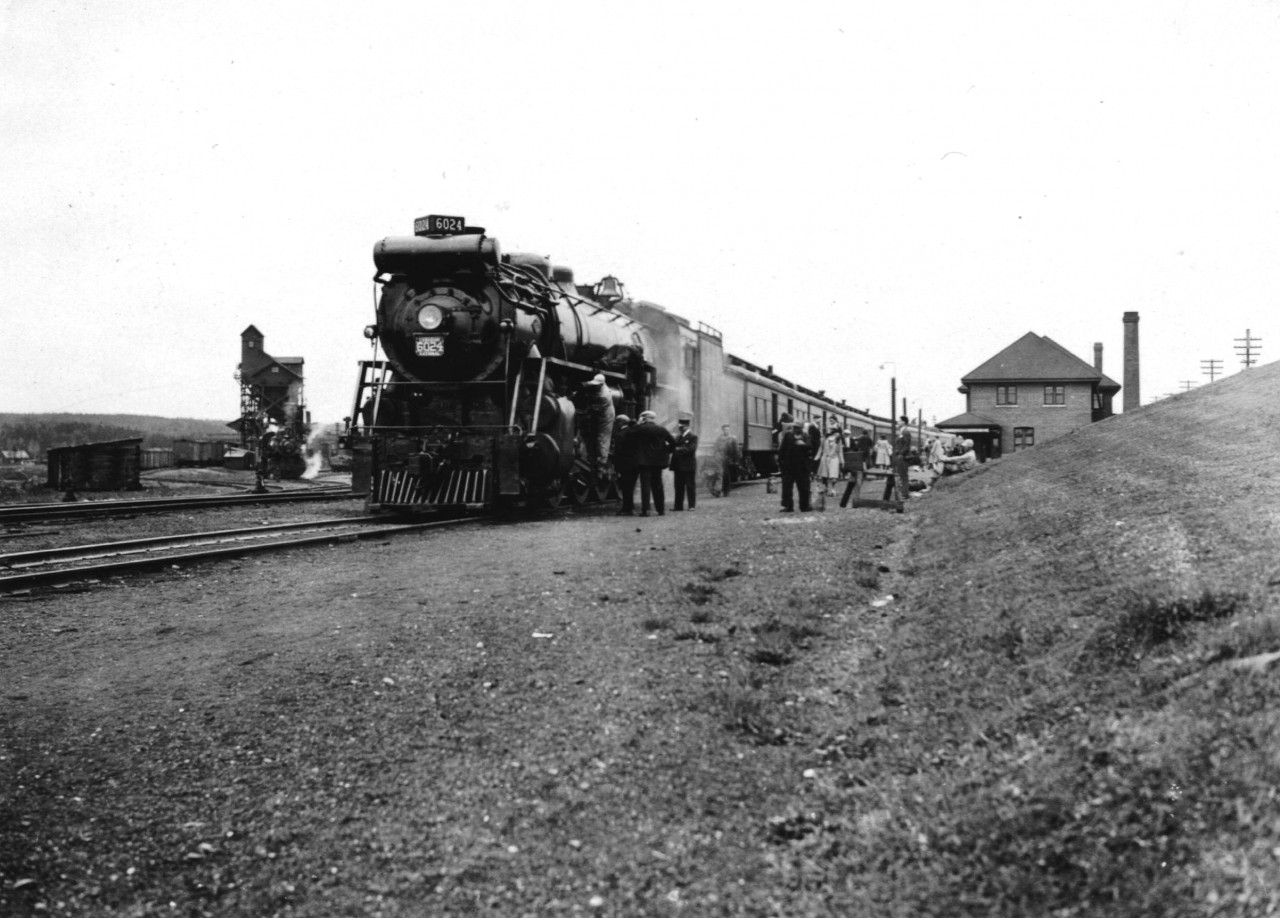 The National Limited at Hornepayne. Photo taken by my Grandfather who worked on several large infrastructure projects in the Churchill area.
