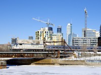 With word from upstate New York railfans that AMTK 69 (the northbound <i>Adirondack</i>) left Albany with a GP38H-3 as sole power yesterday, I was one of many railfans to shoot it on AMTK 68 today. Here the ex-GP40TC (built by GMD in London, Ontario for GO Transit just before its startup) is pushing the deadheading train towards Central Station 80 minutes before departure. This may be the first time one of these units has been the sole power on a medium-distance train such as the <i>Adirondack</i>. It certainly made a nice change from the usual Genesis Series power.