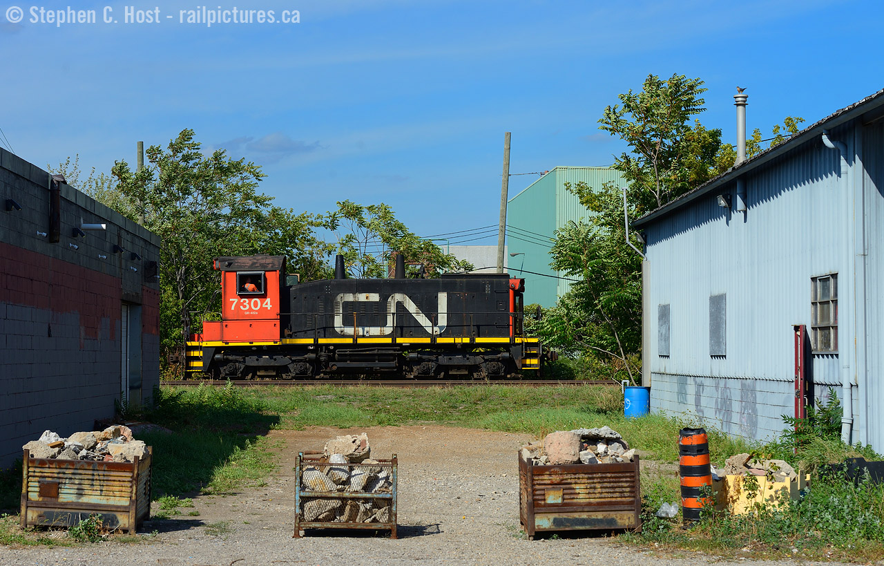 In response to Arnold and Paul's interest in SW1200's on CN - here's a photo from the North End of Hamilton - where we see CN 7304 working CN's Parkdale Yard in 2016. Who has shots of the two SW1200's based out of Toronto?